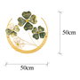Wallity Shihezi Escultura de Pared Verde y Dorado